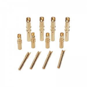Factory electronic component contact brass gold pin female and male connector contacts crimp terminal