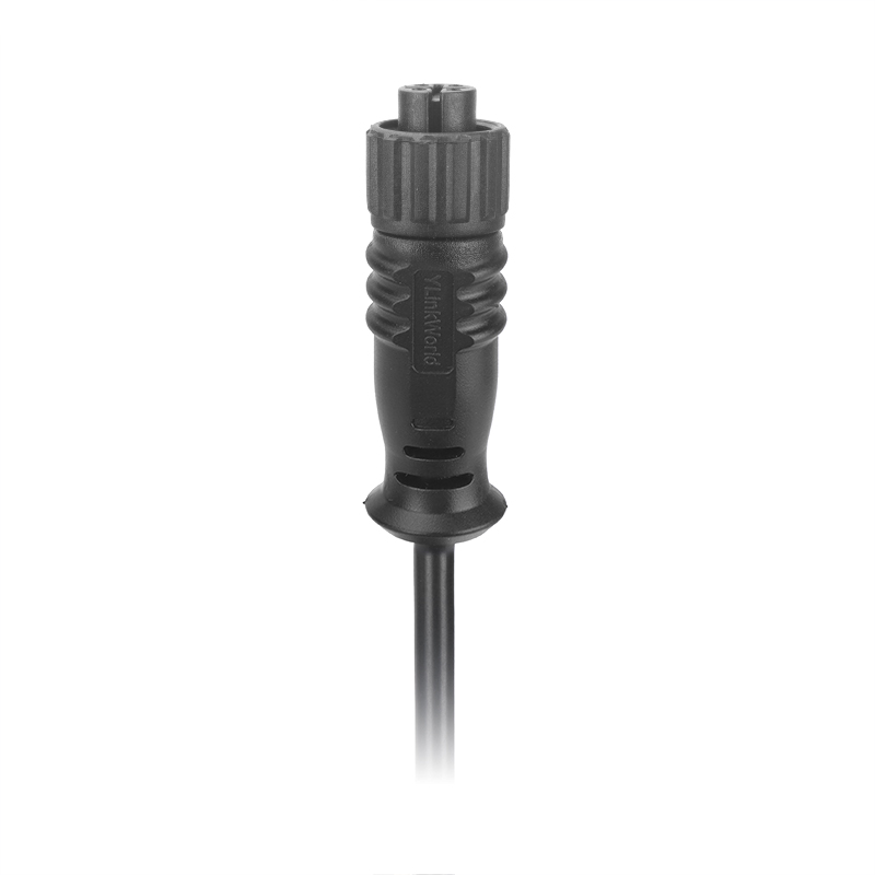 M12 Female Molded Cable Straight IP67 Protection Plastic NEMA2000 Waterproof Circular Connector