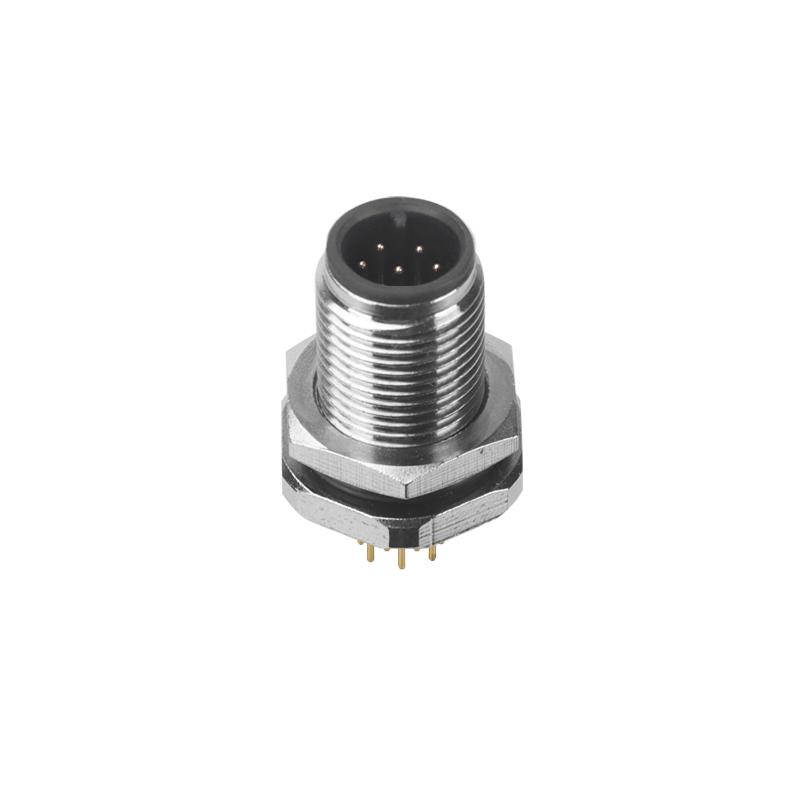 m12 male panel mount connector 