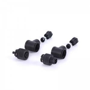 M12 Assembly Circular Plastic 3-17pins Waterproof IP67/IP68 Male Elbow Connector