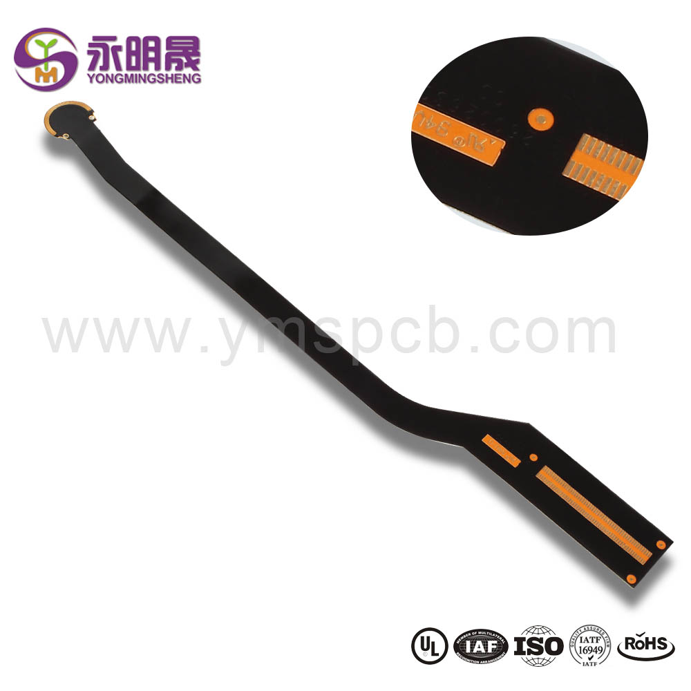2layer Cem-3 Stiffener Black Flexible Printed Circuit Board  YMSPCB