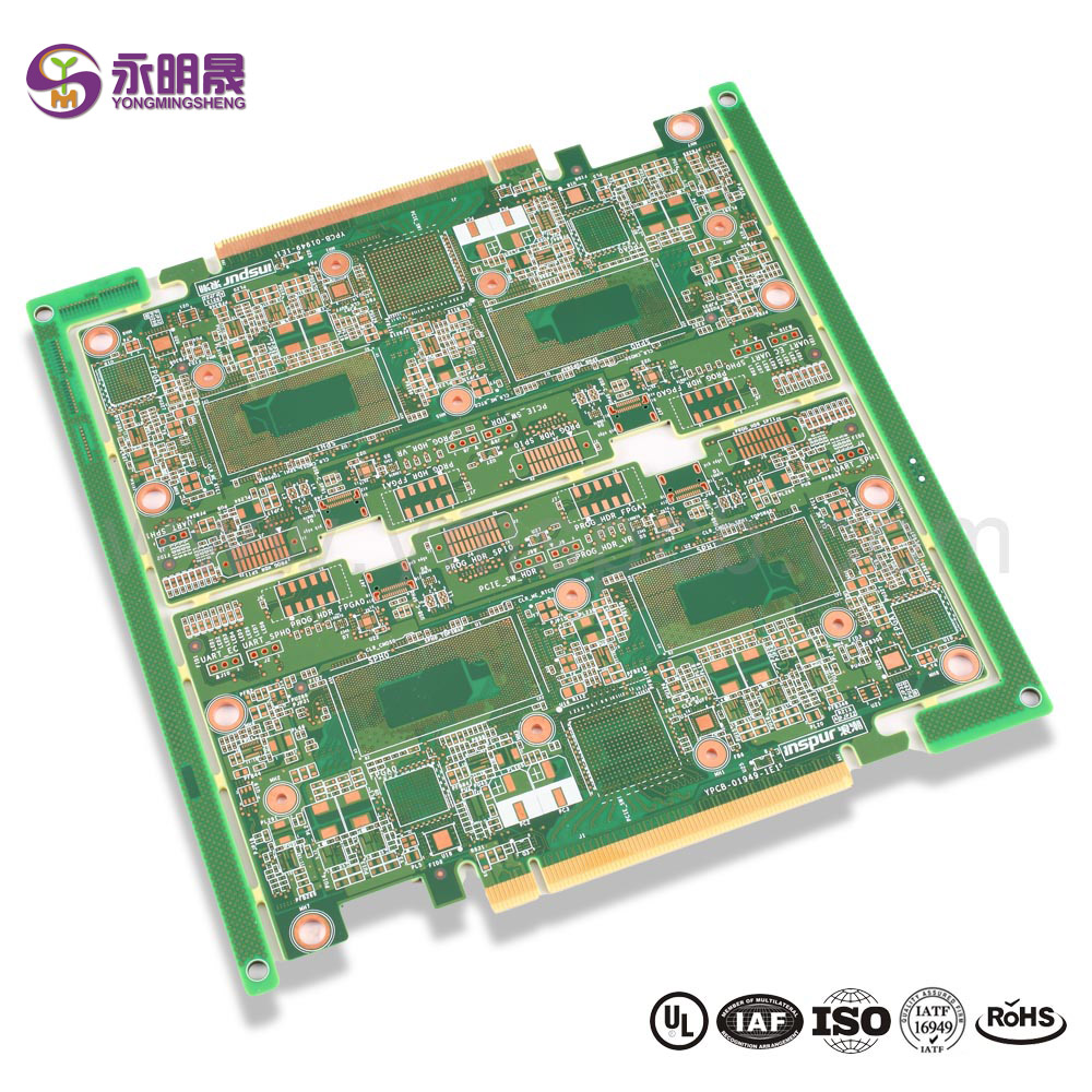 hdi pcb any layer hdi pcb high speed hard gold plating for edge connectors gold fingers insertion loss test enepig1