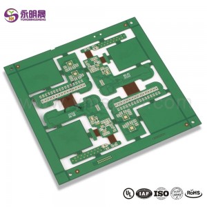 Rigid flex pcb multilayer flexible pcb HDI Any-Layer PCBs stacked vias | YMSPCB