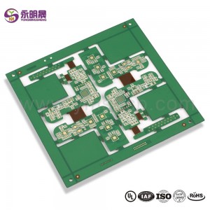 Rigid flex pcb multilayer flexible pcb HDI Any-Layer PCBs stacked vias | YMSPCB