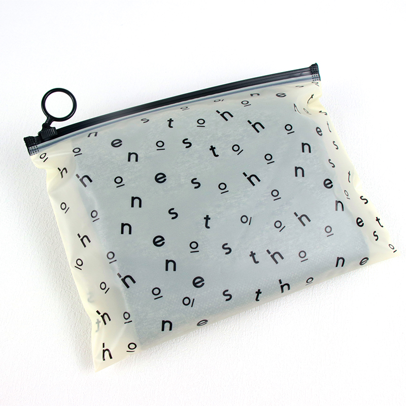 Custom Printed Frosted CPE Slider Zipper Bag