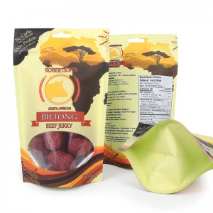 Beef Jerky Packaging Stand Up Pouch Mylar Bags