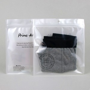 Prozirna prednja torba za odjeću s patentnim zatvaračem