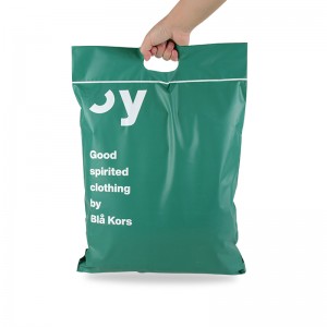 Öko-frëndlech Versand Plastik Mailer Bag mat Grëff Top