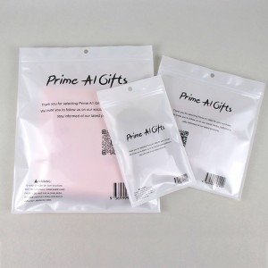 Clear Transparent Front Clothing Ziplock Bag