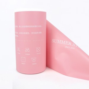 Película de rolo de embalaxe de roupa de plástico rosa CPE de tamaño personalizado