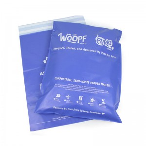 Custom Compostable Double Tape Shipping Mailer Bags, Eco Friendly Apparel Parcel Packaging Bags