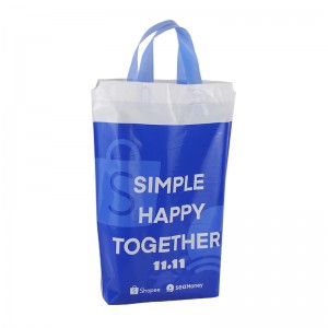 Tšoara Design Plastic Shopping Bag With Standing Bottom