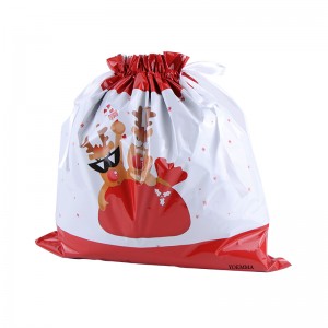 Customized Christmas Gift Packaging Drawstring Bags