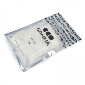 Transparent Clear Sock Packaging Ziplock Bags