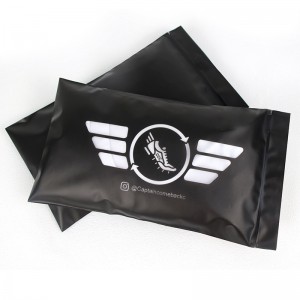 Waterproof Black CPE Frosted Ziplock Bag With Window