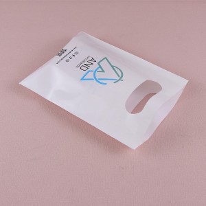 Eco-vriendelijke goedkope witte plastic boodschappentas