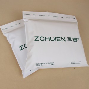Buzlu CPE Tişört Plastik Kilitli Çanta