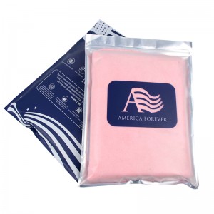 Transparent Front Side Reusable Clothing Ziplock Bags