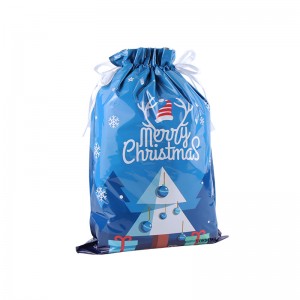 सानुकूलित ख्रिसमस गिफ्ट पॅकेजिंग ड्रॉस्ट्रिंग बॅग