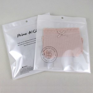 Clear Transparent Front Clothing Ziplock Bag