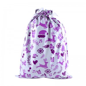 Customized Christmas Gift Packaging Drawstring Bags