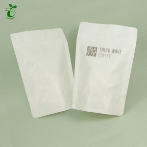 Kompostovatelná sulfátová papírová stojací taška