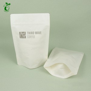 I-Compostable Kraft Paper Stand Up Pouch Bag