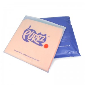 Biodegradable Frosted Clothing Zipper Bags