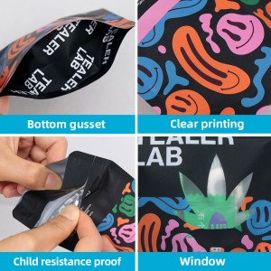 Child Proof Ziplock Stand Up Pouch Bag