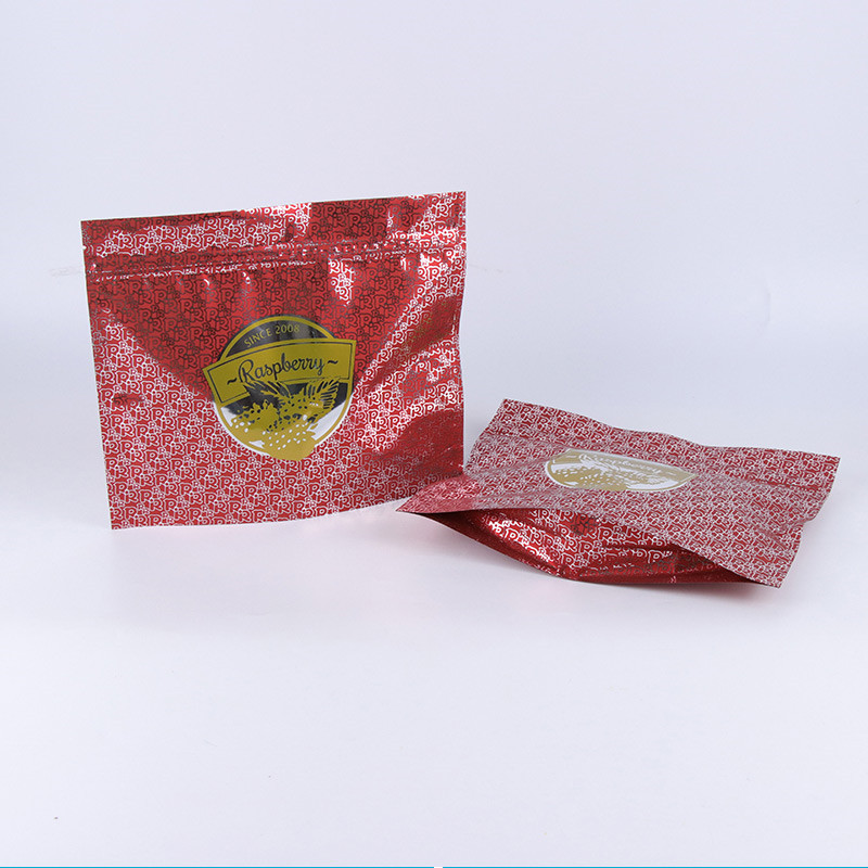 Custom metallic mylar ziplock hologram tas segel panas kanggo Packaging
