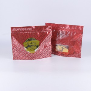 Custom metallic mylar ziplock hologram bag heat seal for Packaging