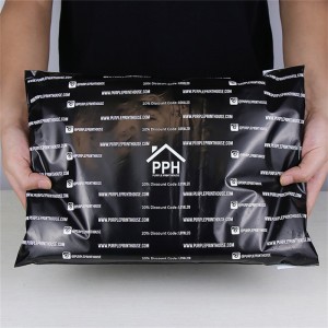 Dvostruka ljepljiva traka s prilagođenim printom crne poštanske torbe