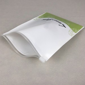 Frosted CPE T-shirt Zipper Bag Ine Vent Hole