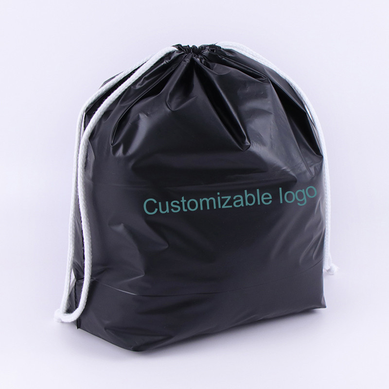 High quality custom own logo biodegradable clothing draw string bags