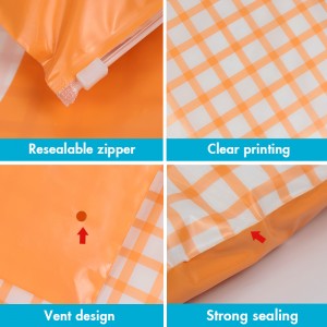 Strong Sealing PE Clothing Slider Zipper Bag