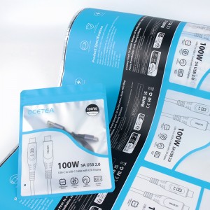 Isiko le-PE VMPET yokuPakisha i-Electrostatic Packaging eLaminated Plastic Film Roll
