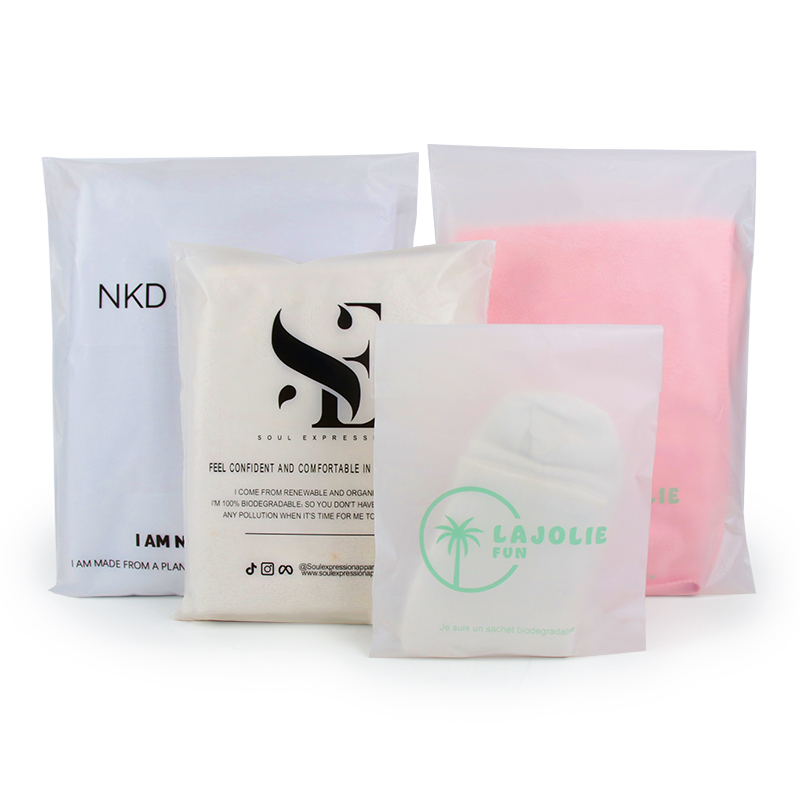 Custom Corn Starch 100% Biodegradable Self Adhesive Bags