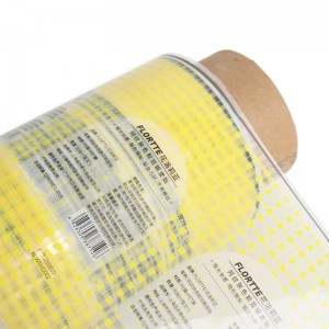 Custom Printed ILogo Transparent Cosmetic Makeup Packaging Plastic Film Roll