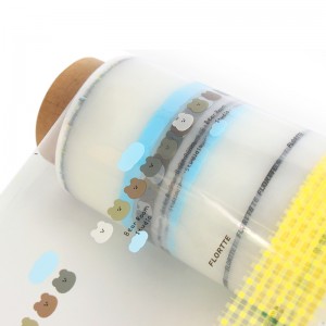 કસ્ટમ પ્રિન્ટેડ લોગો પારદર્શક કોસ્મેટિક મેકઅપ પેકેજિંગ પ્લાસ્ટિક ફિલ્મ રોલ