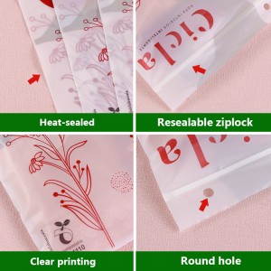 Prilagođene PLA PBAT biorazgradive vrećice za odjeću Ziplock
