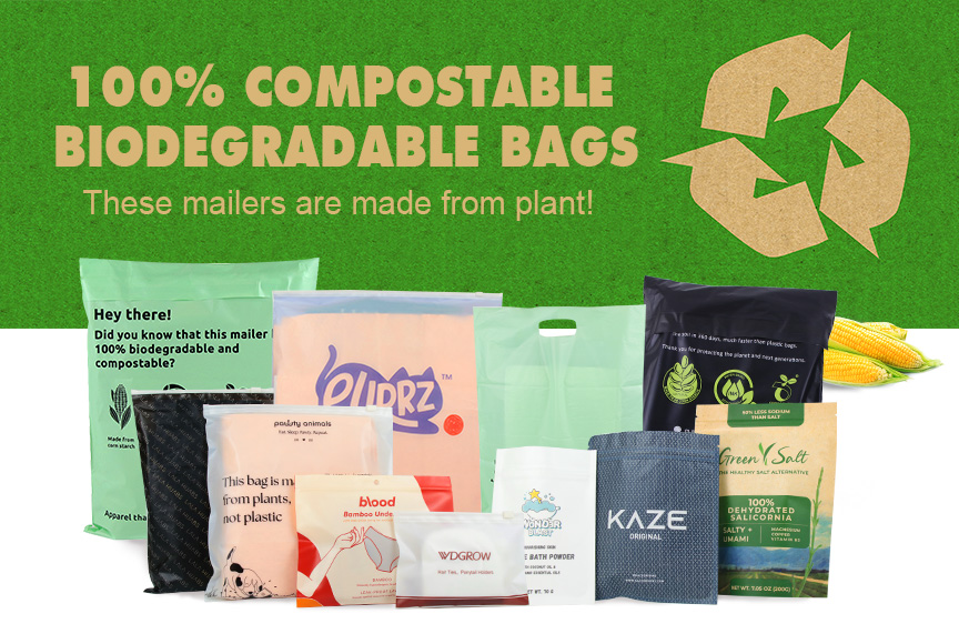Principiu di materiale è gamma di applicazioni di sacchetti biodegradabili