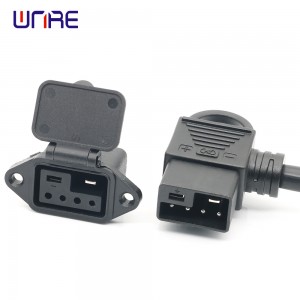 2+4 30A Connector Electric Bike Charger Charger Male Female Plug Socket