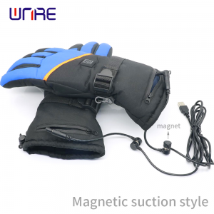 Electric heating gloves Magnetic heating ＆ 3.7V battery rechargeable gloves for winter cycling