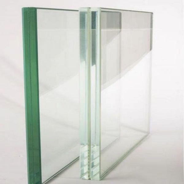 6.38 מ"מ Safty PVB מחוסמת זכוכית רבודה שקופה שטוחה