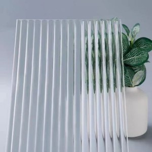 8mm 10mm 12mm fluted tempered glass safety privacy decorative clear low iron toughened tecture reeded pattern build glass price