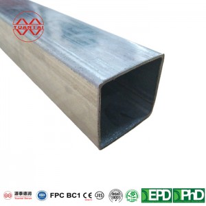 Cheap ERW galvanized low carbon steel square pipe
