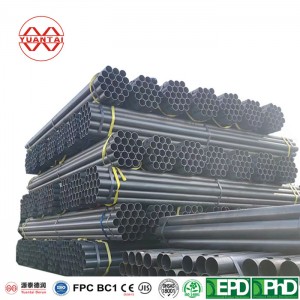 Specifikimet e tubit të hekurit të zi me 1/2 inç deri në 10 inç dhe trashësi 0,8 mm deri në 16 mm