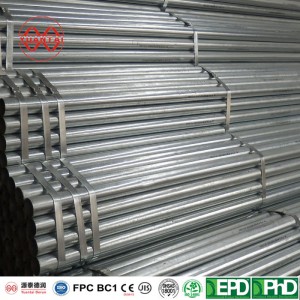 Round Hot Rolled galvanized pipe