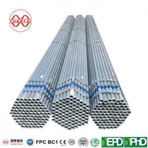 Hot dip galvanized welded steel pipes for mechanical construction