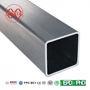 erw carbon steel hot dipped galvanize rectangular steel pipe